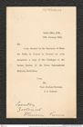 Nachlass Franz Steindachner, Brief von J. A. Godley an den Sekretär des Zoologischen Museums (18.01.1884), Inv.Nr. 250.01, Seite 1